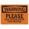 Signmission Safety Sign, OSHA WARNING, 3.5" Height, Please Use Other Door For Exiting, Landscape OS-WS-D-35-L-12326 - alternate 1